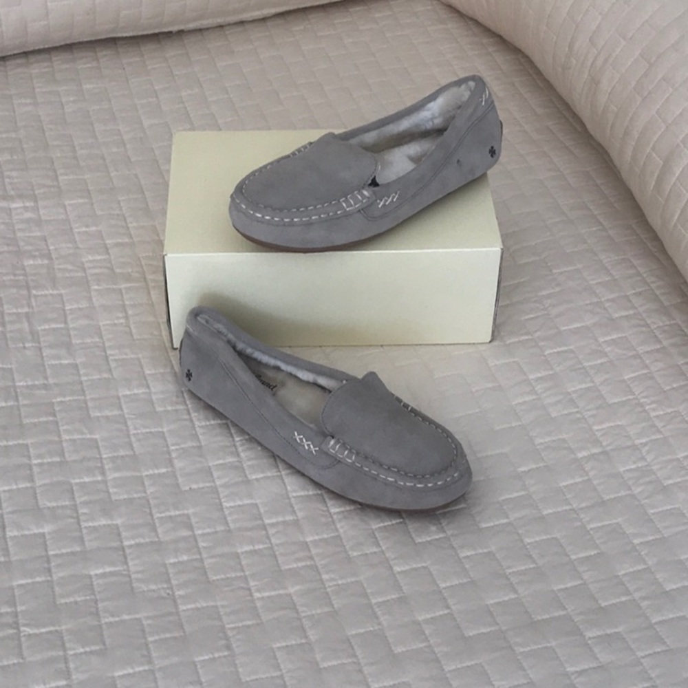 Lucky  Brand Suede And Shearling Lined Flats NWOB